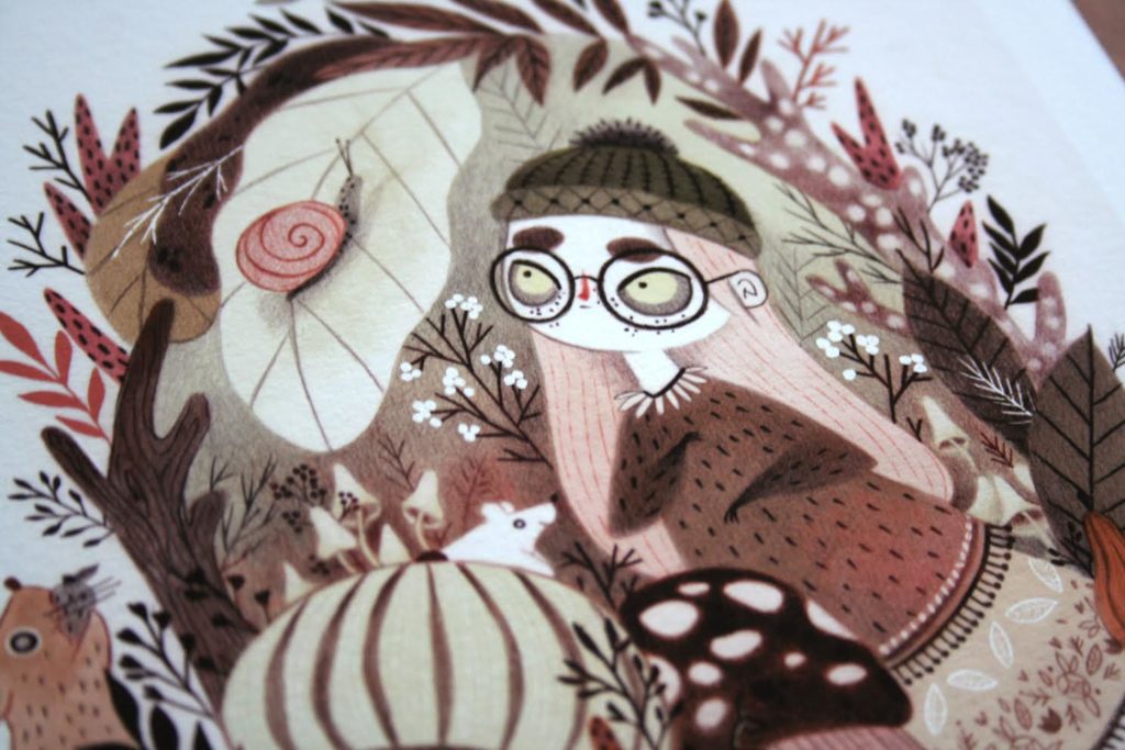 Détail illustration de Justine ( @Lixymoholy ) Interview des coulisses de son travail