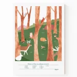Affiche décorative les animaux de la forêt