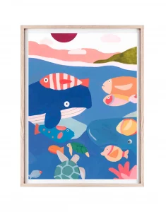 Illustration jeunesse, poster chambre enfant, affiche décorative