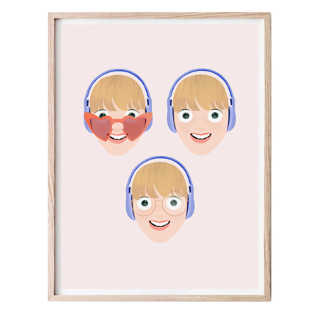 portrait, famille, personnalisé, commande en ligne, souvenir, boutique en ligne