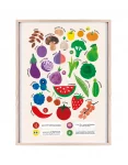 posters éducatif bienfaits des légumes et fruits sur le corps