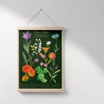 Affiche plantes melliféres, bons pour les abeilles