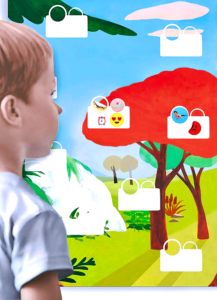 Un nouveau concept d'affiche pour impliquer les enfants dans la découverte des enfants à la nature