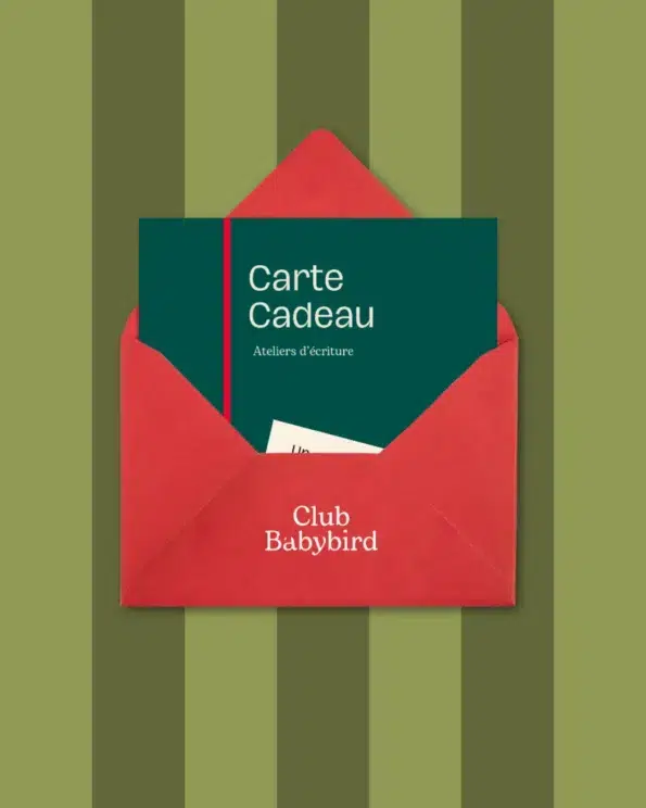 Carte Cadeau Atelier d'Ecriture